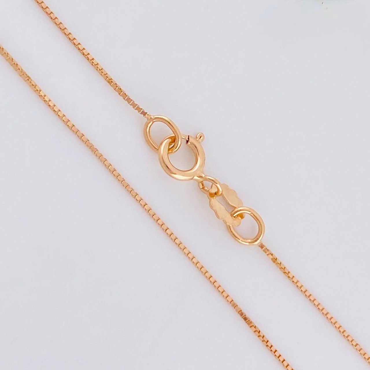 Cadena Veneciana 1.2g / 45cm / 0.5mm Oro Rosa 18K