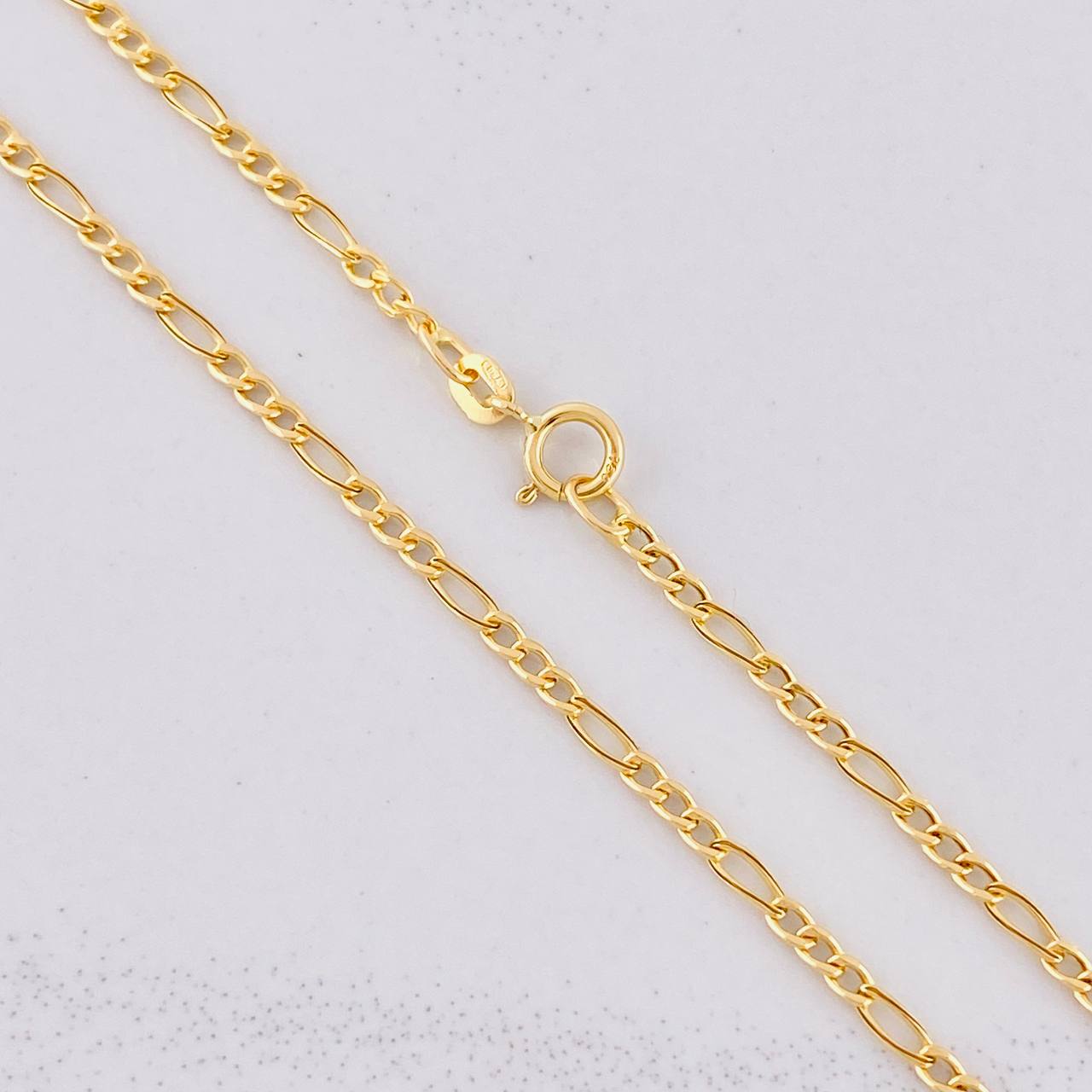 Cadena Fígaro 1.8g / 60cm / 1.9mm Oro Amarillo 18K