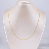 Cadena Figaro 1.45g / 50cm / 1.8mm Oro Amarillo 18K