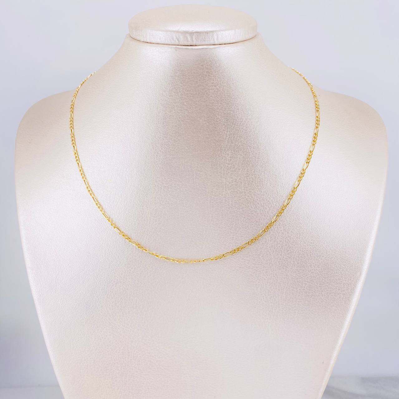 Cadena Fígaro 1.2g / 40cm / 1.9mm Oro Amarillo 18K