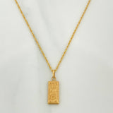 Set Cadena Lazo + Dije One Dólar / 1.75gr / 60 cm Oro Amarillo 18K