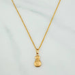 Set Cadena Lazo + Dije Bolsa De Dinero / 1.4gr / 49.5 cm Oro Amarillo 18K