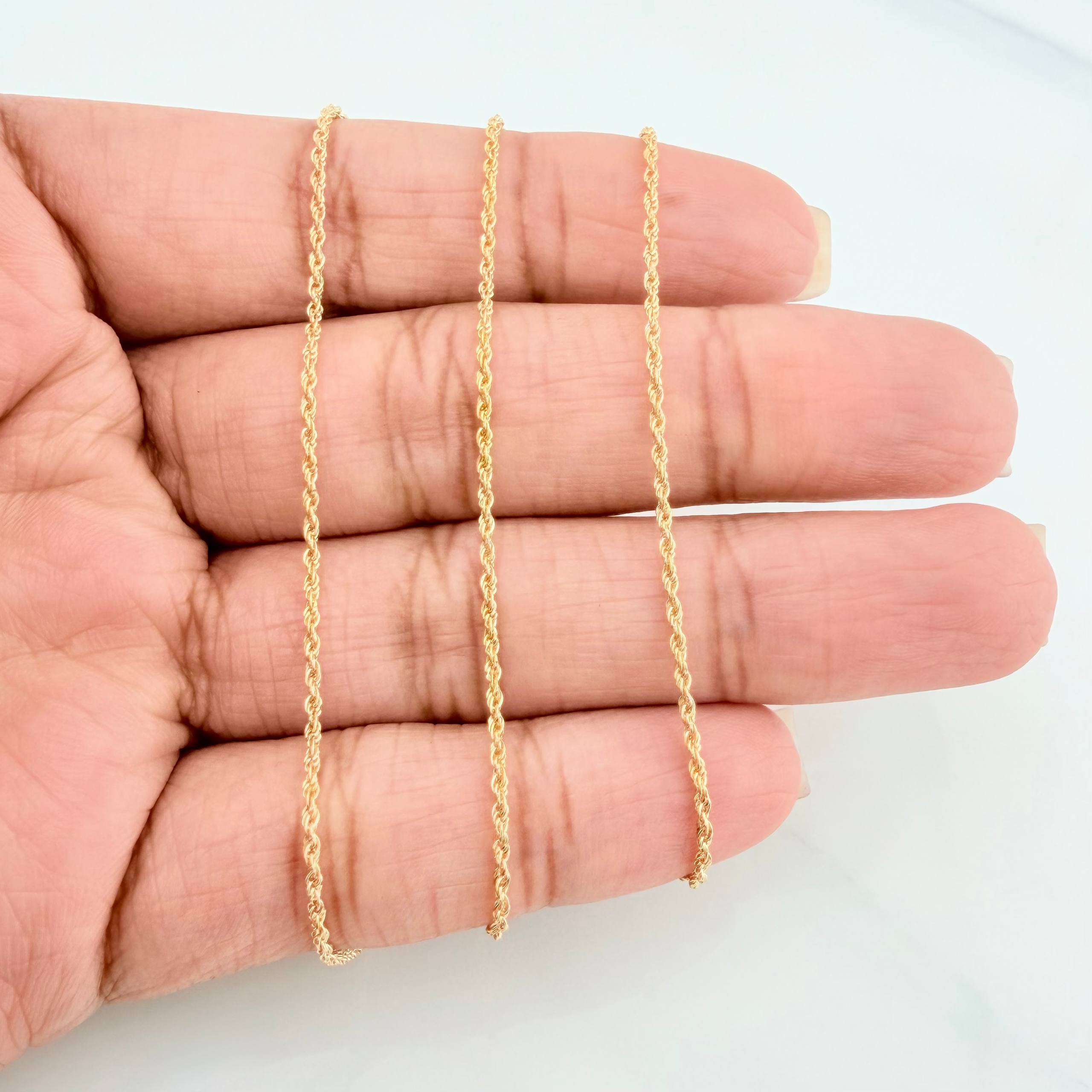 Set Cadena Lazo + Dije One Dólar / 1.75gr / 60 cm Oro Amarillo 18K