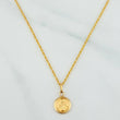 Set Cadena Lazo + Dije Virgen Milagrosa / 1.45gr / 50 cm Oro Amarillo 18K