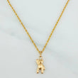 Set Cadena Lazo + Dije Oso / 1.4gr / 49.5 cm Oro Amarillo 18K