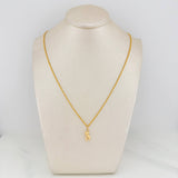 Set Cadena Lazo + Dije Oso / 1.4gr / 49.5 cm Oro Amarillo 18K