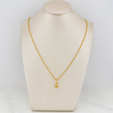 Set Cadena Lazo + Dije Corazón / 1.35gr / 49.5 cm Oro Amarillo 18K
