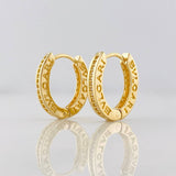 Candongas Bv Ovaladas 4.35g / 1.7cm Oro Amarillo 18K