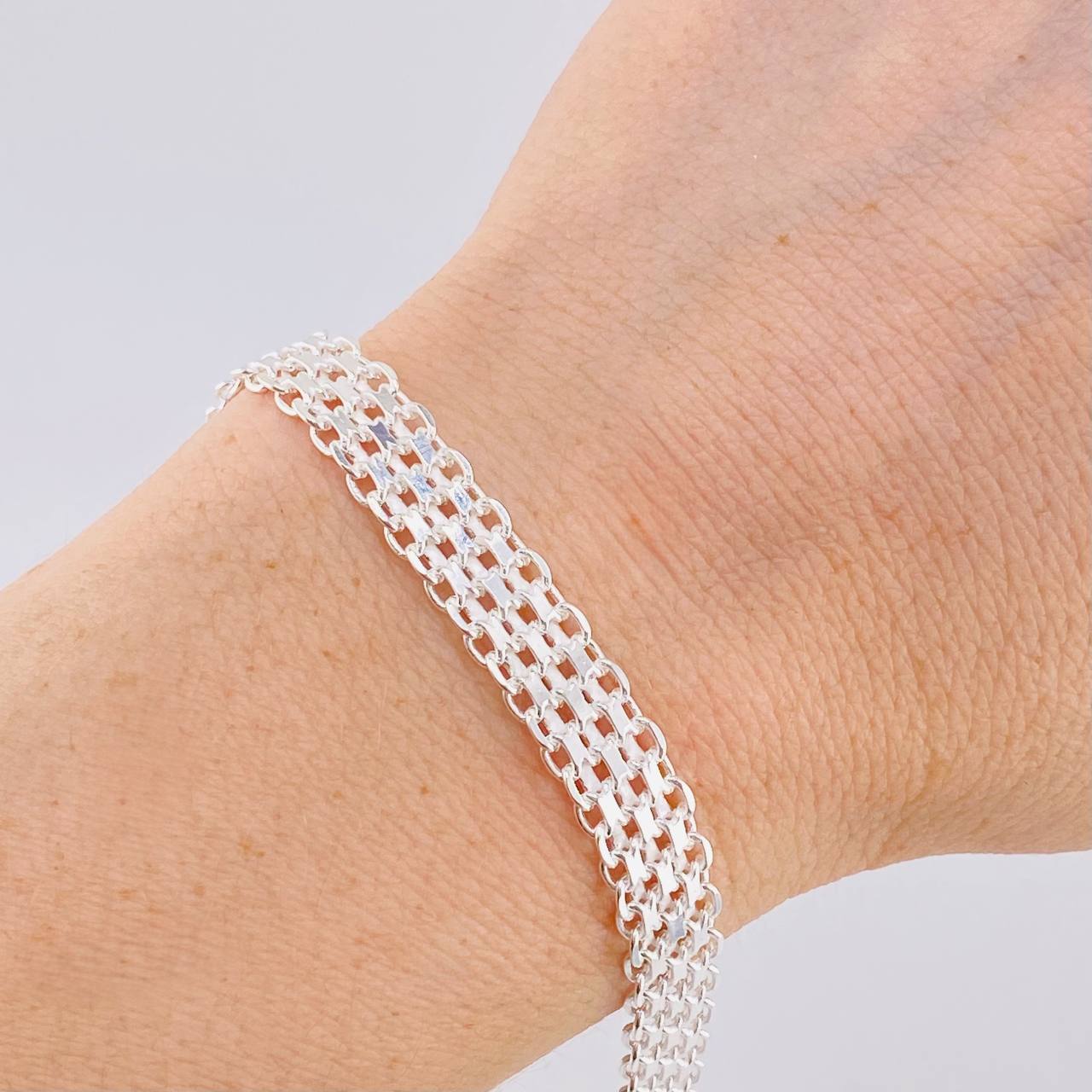 Pulso Chino 10 g / 21 cm / 7.8 mm Plata 925
