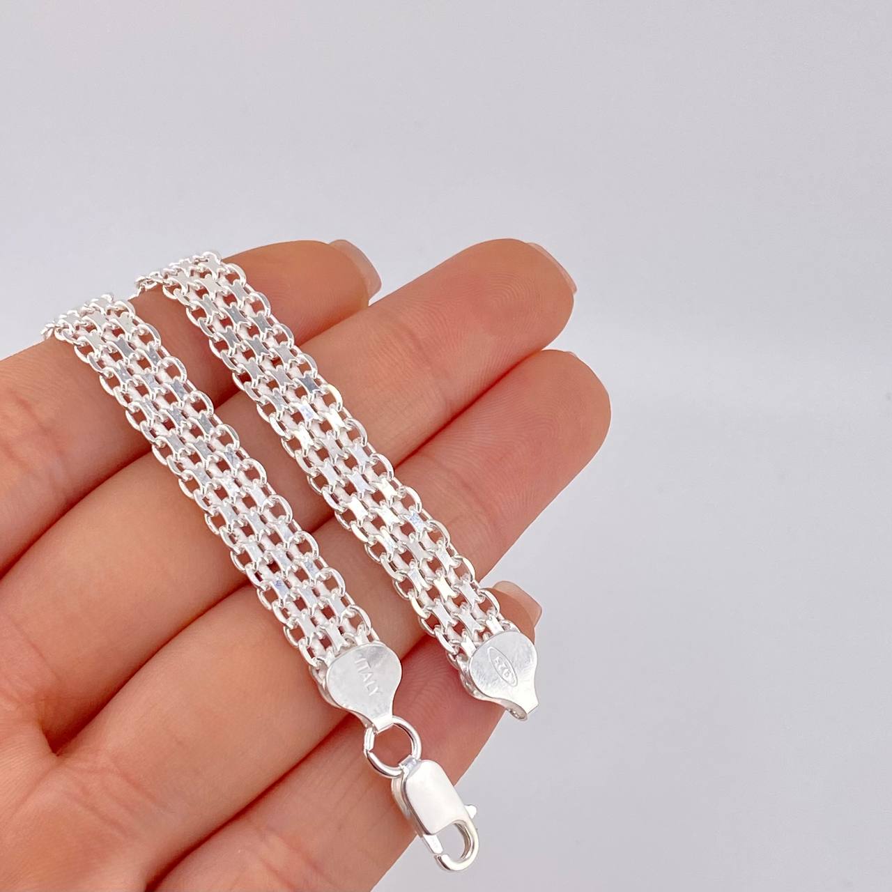 Pulso Chino 10 g / 21 cm / 7.8 mm Plata 925