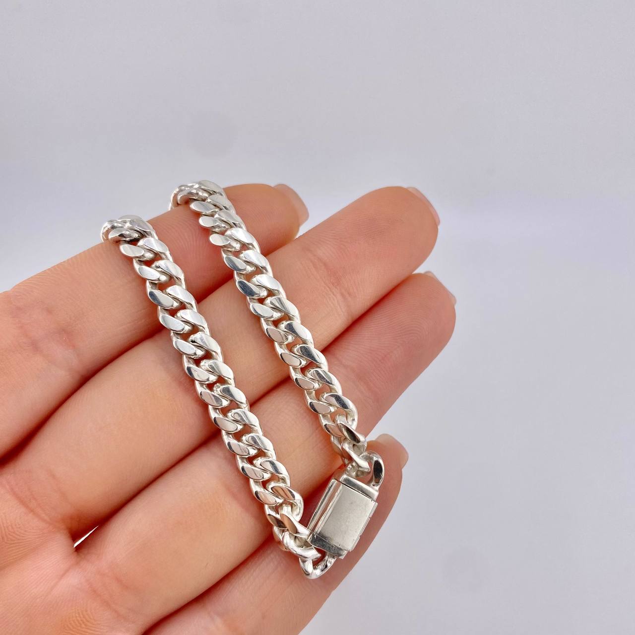 Cadena Cubana 48.3 g / 63.5 cm / 5.5 mm Plata 925