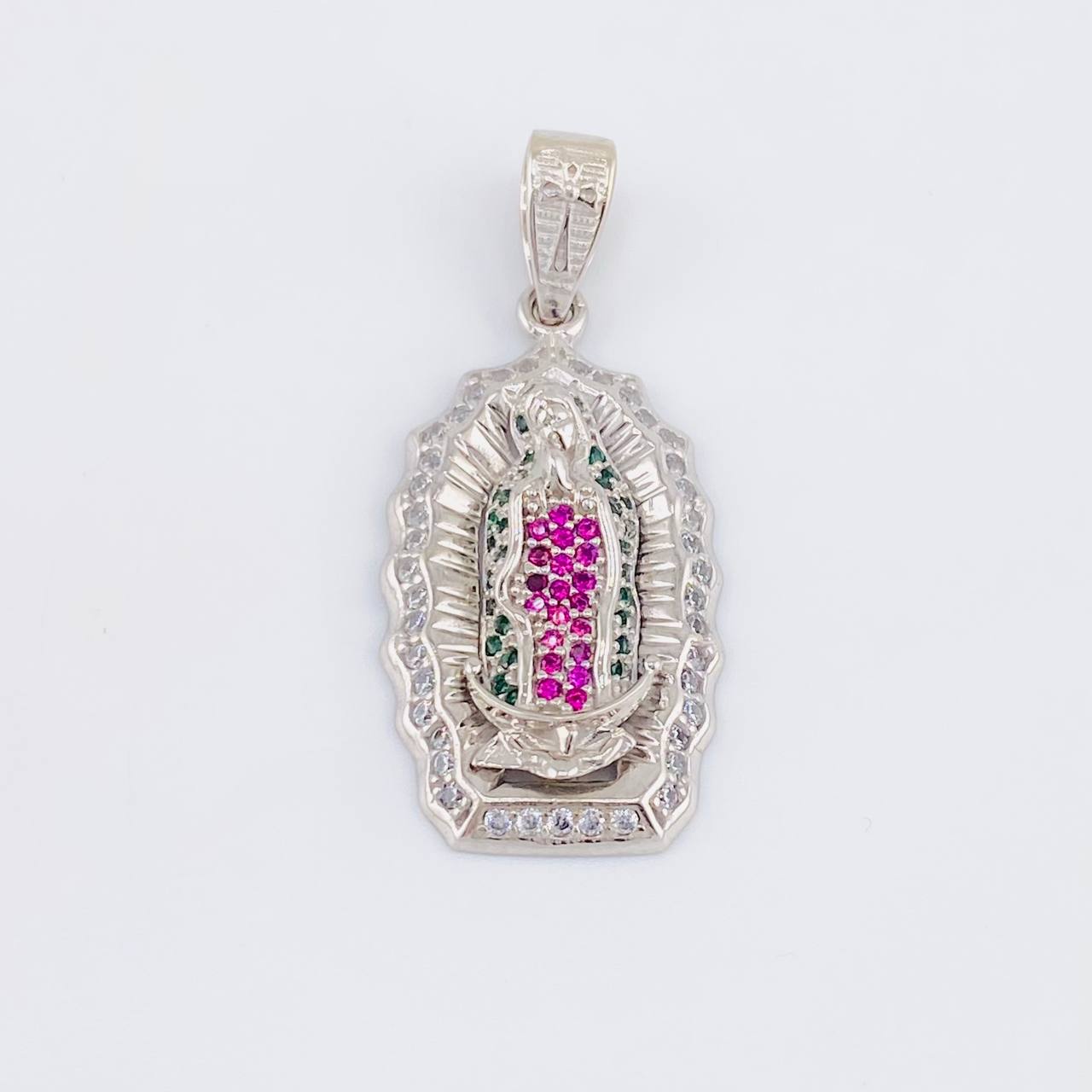 Dije Virgen Guadalupe 5.5g / 3.5cm Oro Blanco 18K