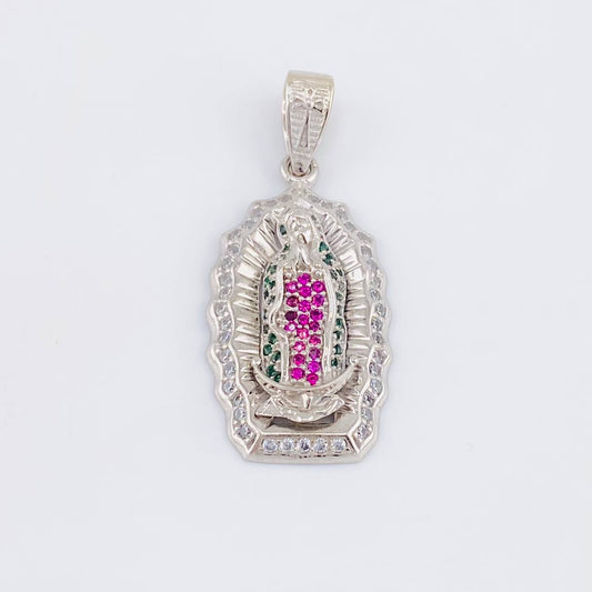 Dije Virgen Guadalupe 5.5g / 3.5cm Oro Blanco 18K