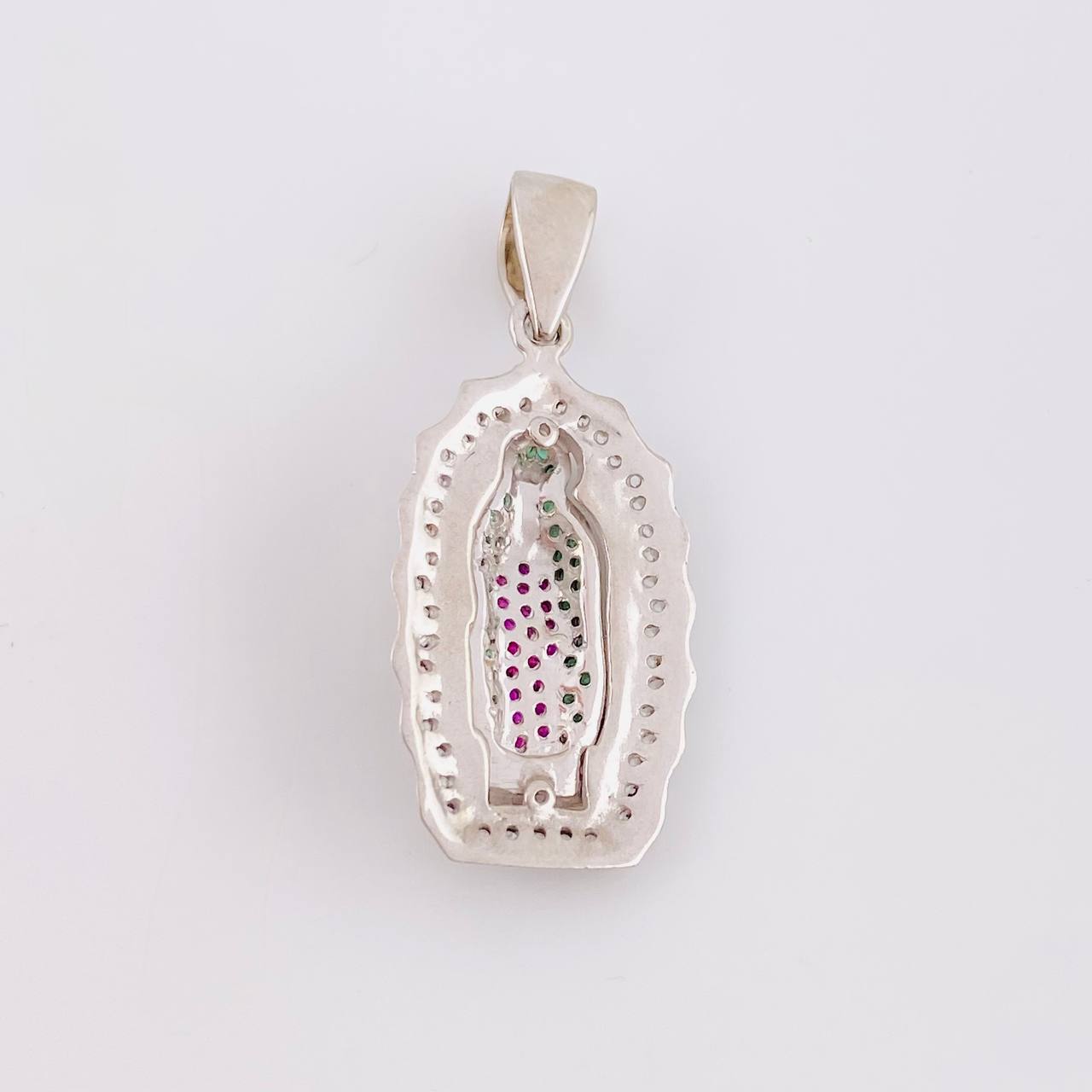 Dije Virgen Guadalupe 5.5g / 3.5cm Oro Blanco 18K
