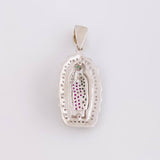 Dije Virgen Guadalupe 5.5g / 3.5cm Oro Blanco 18K
