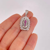 Dije Virgen Guadalupe 5.5g / 3.5cm Oro Blanco 18K