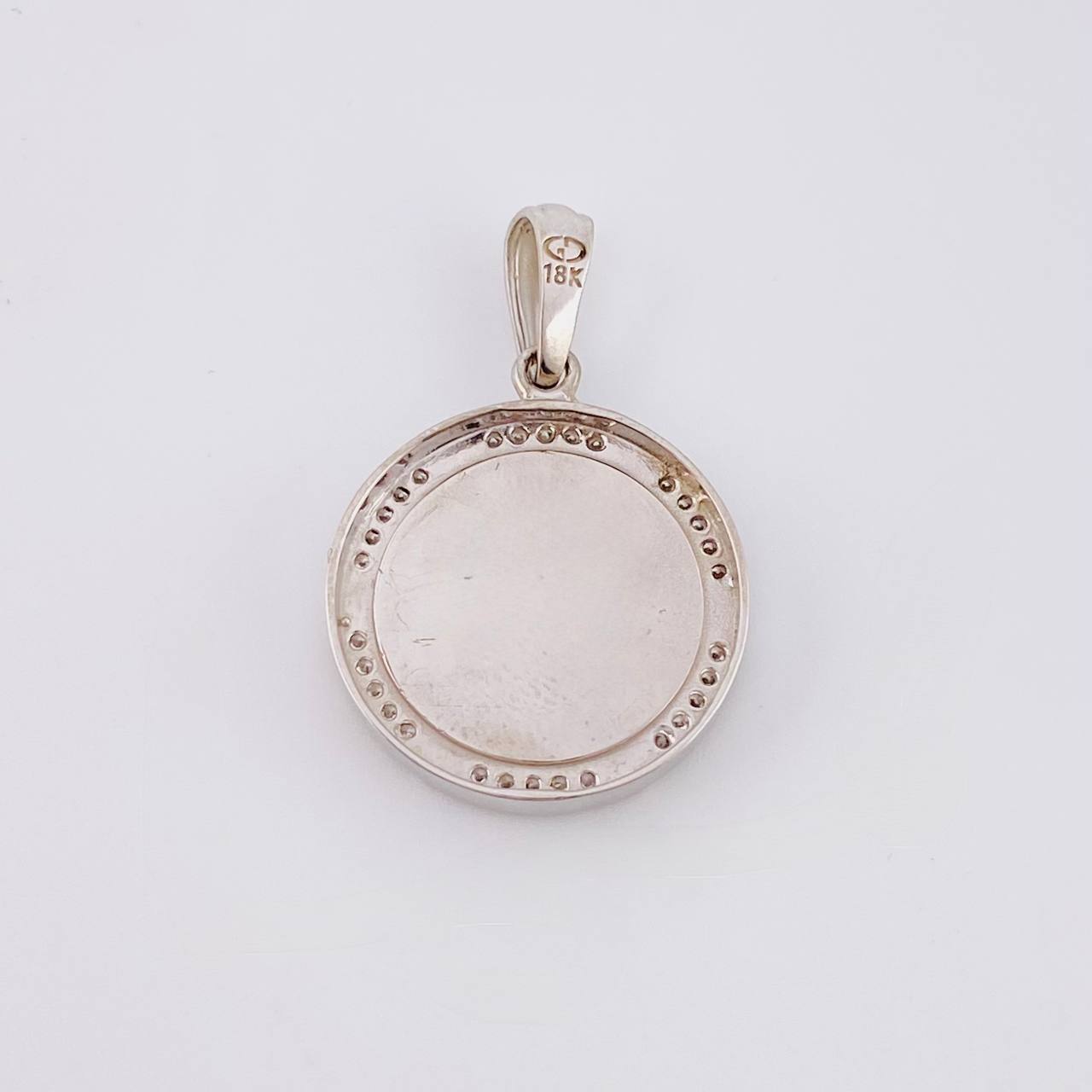 Dije Corona 4.55g / 2.8cm Oro Blanco 18K