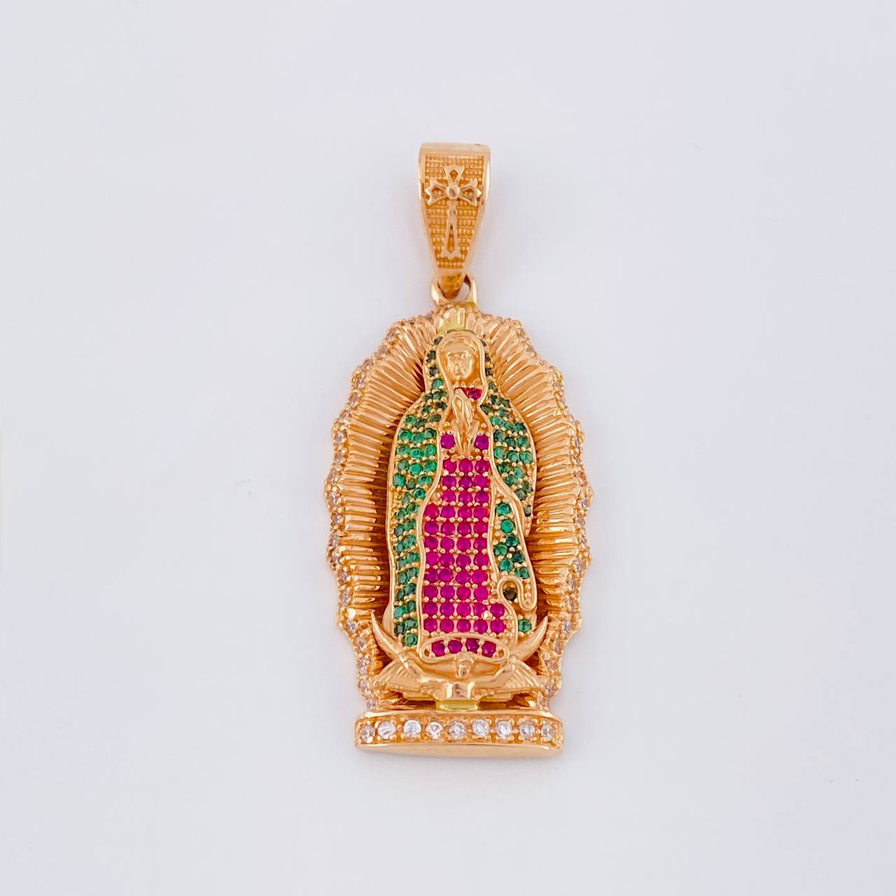 Dije Virgen Guadalupe 10.95g / 4.7cm Oro Rosa 18K