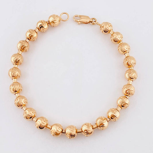 Pulso Militar Media Luna 17.25g / 21.2cm / 7mm Oro Rosa 18K