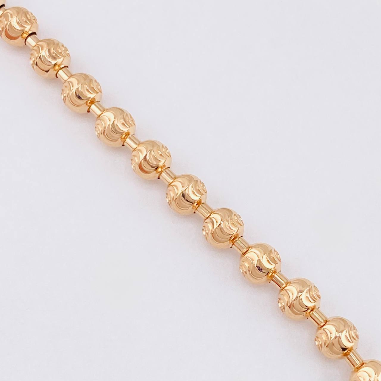 Pulso Militar Media Luna 17.25g / 21.2cm / 7mm Oro Rosa 18K