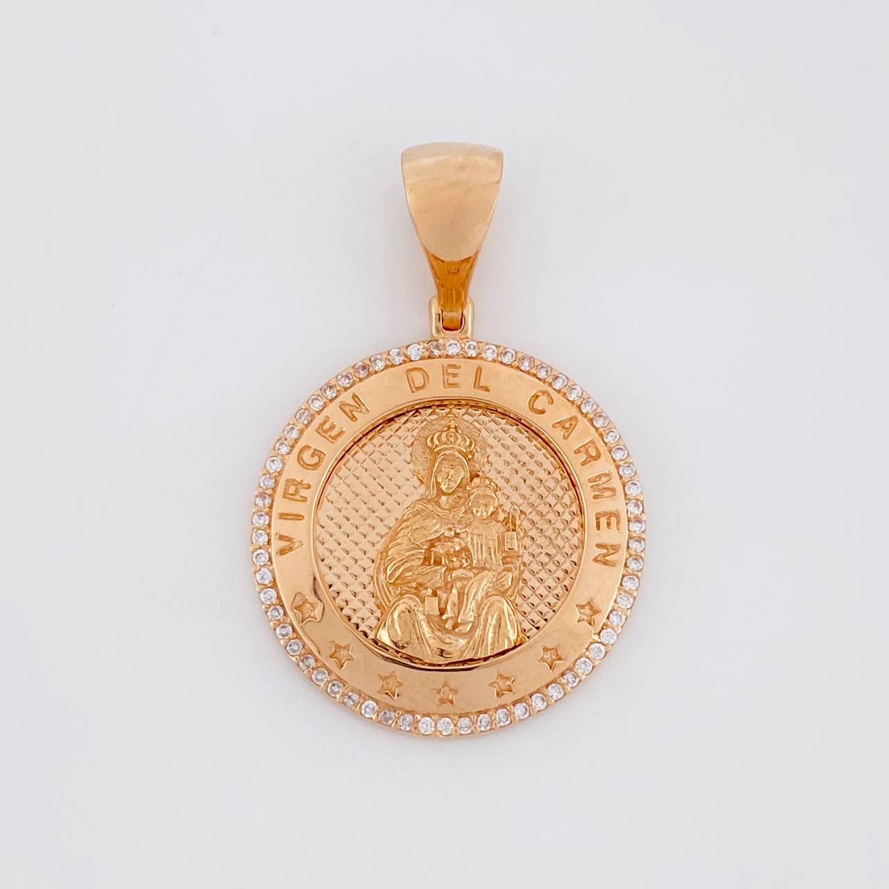 Dije Virgen del Carmen 7.85g / 3.5cm Oro Rosa 18K
