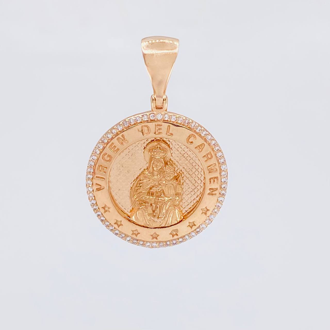 Dije Virgen del Carmen 7.85g / 3.5cm Oro Rosa 18K