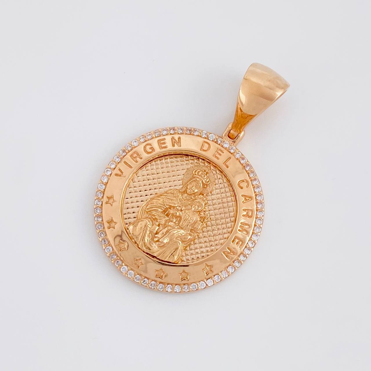 Dije Virgen del Carmen 7.85g / 3.5cm Oro Rosa 18K