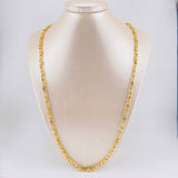 Cadena Rústica Barril 55.65g / 70cm / 4.6mm Oro Amarillo 18K