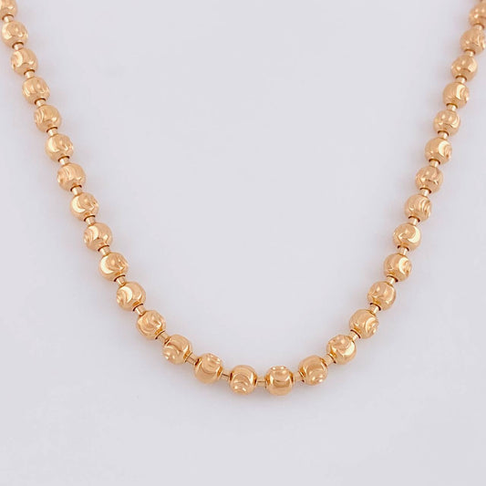 Cadena Militar Media Luna 13.75g / 50cm / 2.9mm Oro Rosa 18K