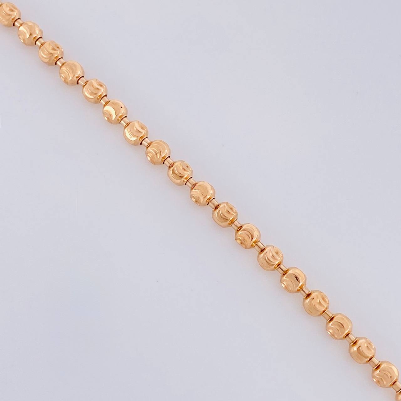 Cadena Militar Media Luna 13.75g / 50cm / 2.9mm Oro Rosa 18K