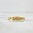 Anillo Media Churumbela 1.85gr / T8 3/4 / Circones Blancos Oro Amarillo 18K ©