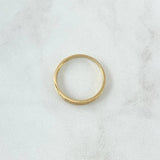 Anillo Media Churumbela 1.85gr / T8 3/4 / Circones Blancos Oro Amarillo 18K ©