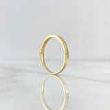 Anillo Media Churumbela 1.85gr / T8 3/4 / Circones Blancos Oro Amarillo 18K ©