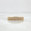 Anillo Churumbela Abultado 1.9gr / T6 3/4 / Circones Blancos Oro Amarillo 18K ©