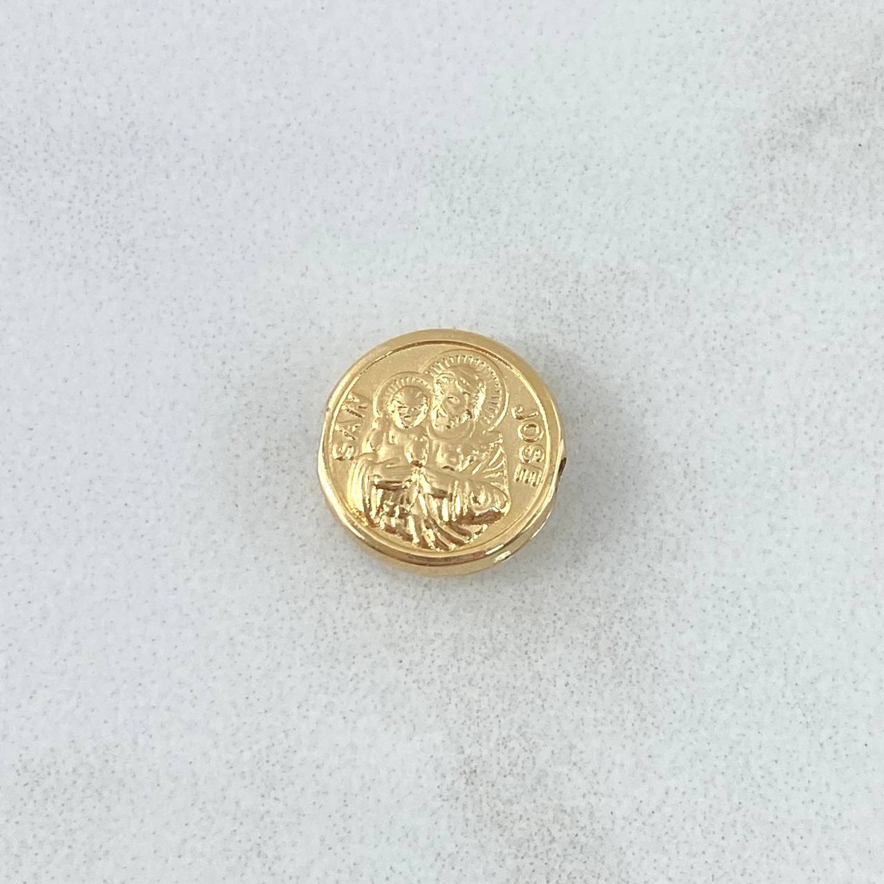 Herraje San Jose 0.55gr / 1.2cm / Tambor Oro Amarillo 18K