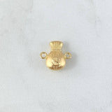 Herraje Bolsa De Dinero 0.7gr / 1.5cm / Oro Amarillo 18K