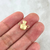 Herraje Bolsa De Dinero 0.5gr / 1.3cm / Oro Amarillo 18K