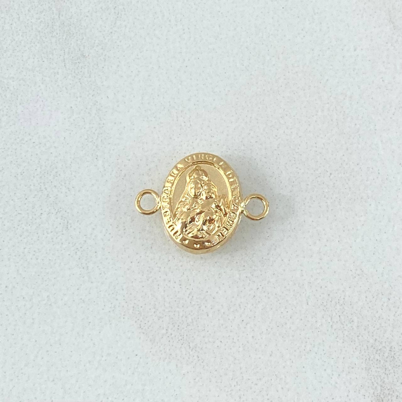 Herraje Virgen del Carmen 0.45gr / 1cm-1.4cm / Troquelado Oro Amarillo 18K *