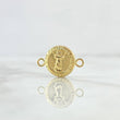 Herraje Divino Niño 0.8gr / 2cm / Mate Troquelado Oro Amarillo 18K
