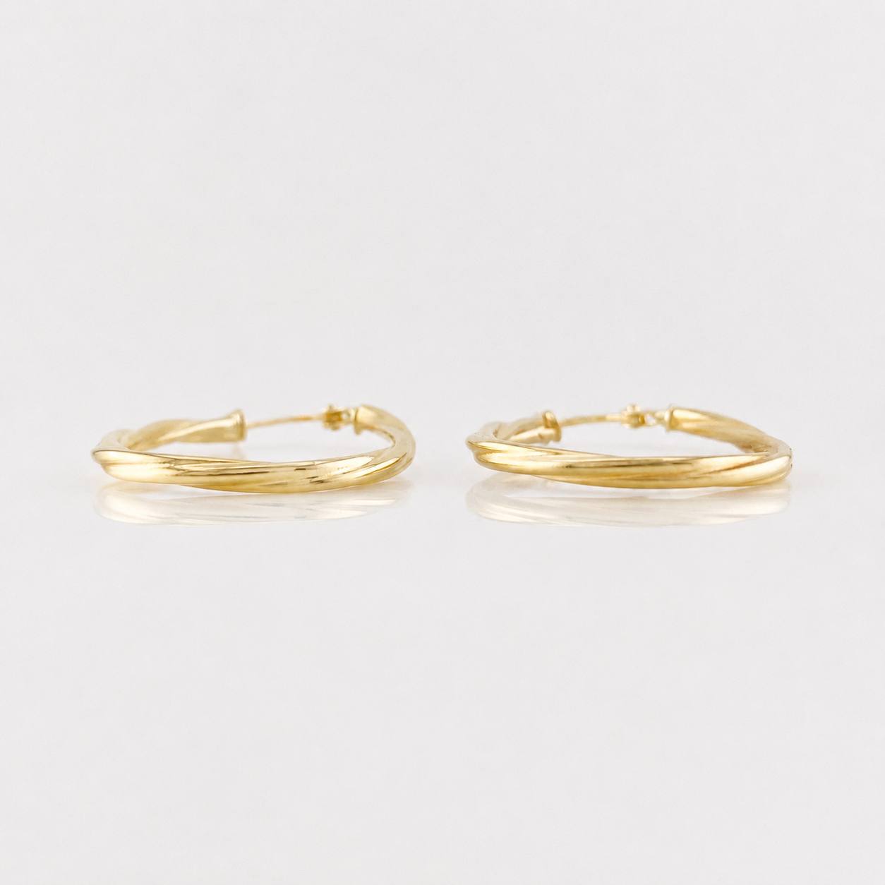 Candongas Arielle Ovaladas 1.4g / 3cm Oro Amarillo 18K