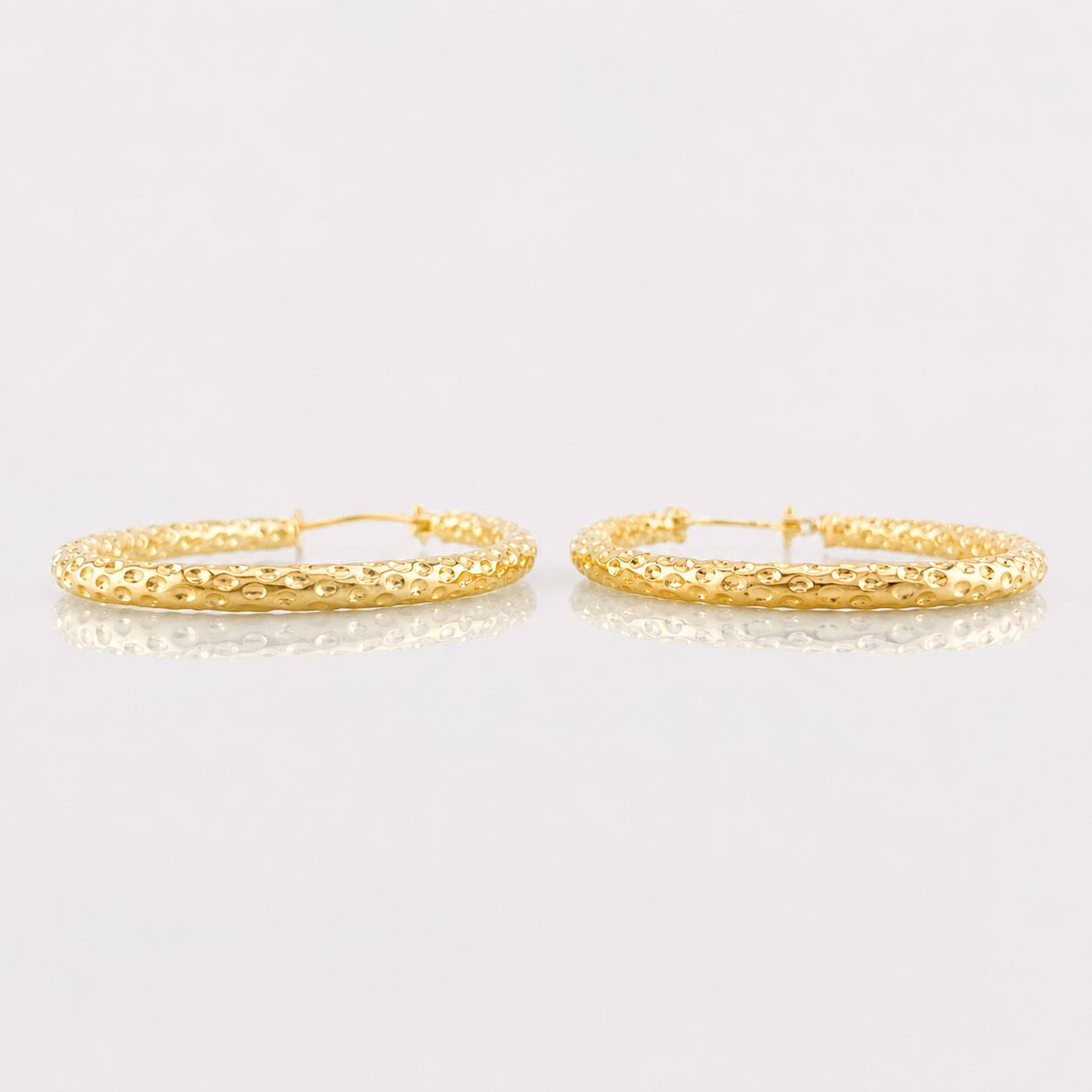 Candongas Tefi Ovaladas 2.15g / 3.6cm Oro Amarillo 18K