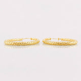 Candongas Tefi Ovaladas 2.15g / 3.6cm Oro Amarillo 18K