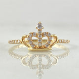 Anillo Corona 1.45gr / T6 1/2 / Oro 18K