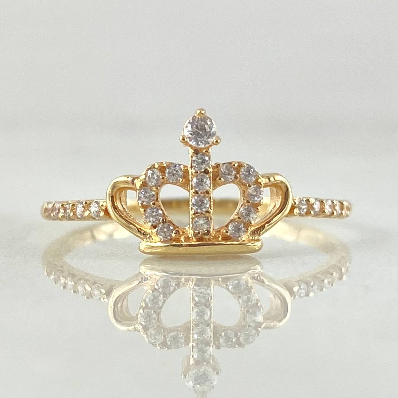 Anillo Corona 1.6gr / T7 3/4 / Oro 18K ©