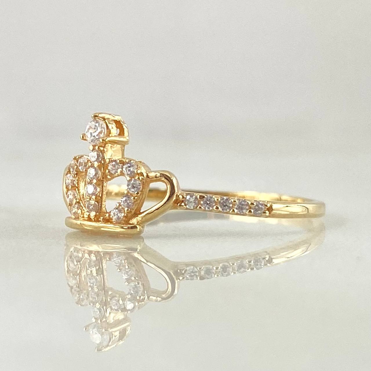 Anillo Corona 1.45gr / T6 1/2 / Oro 18K