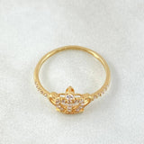 Anillo Corona 1.6gr / T7 3/4 / Oro Amarillo 18K ©
