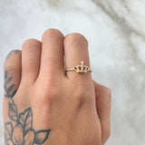 Anillo Corona 1.45gr / T6 1/2 / Oro 18K