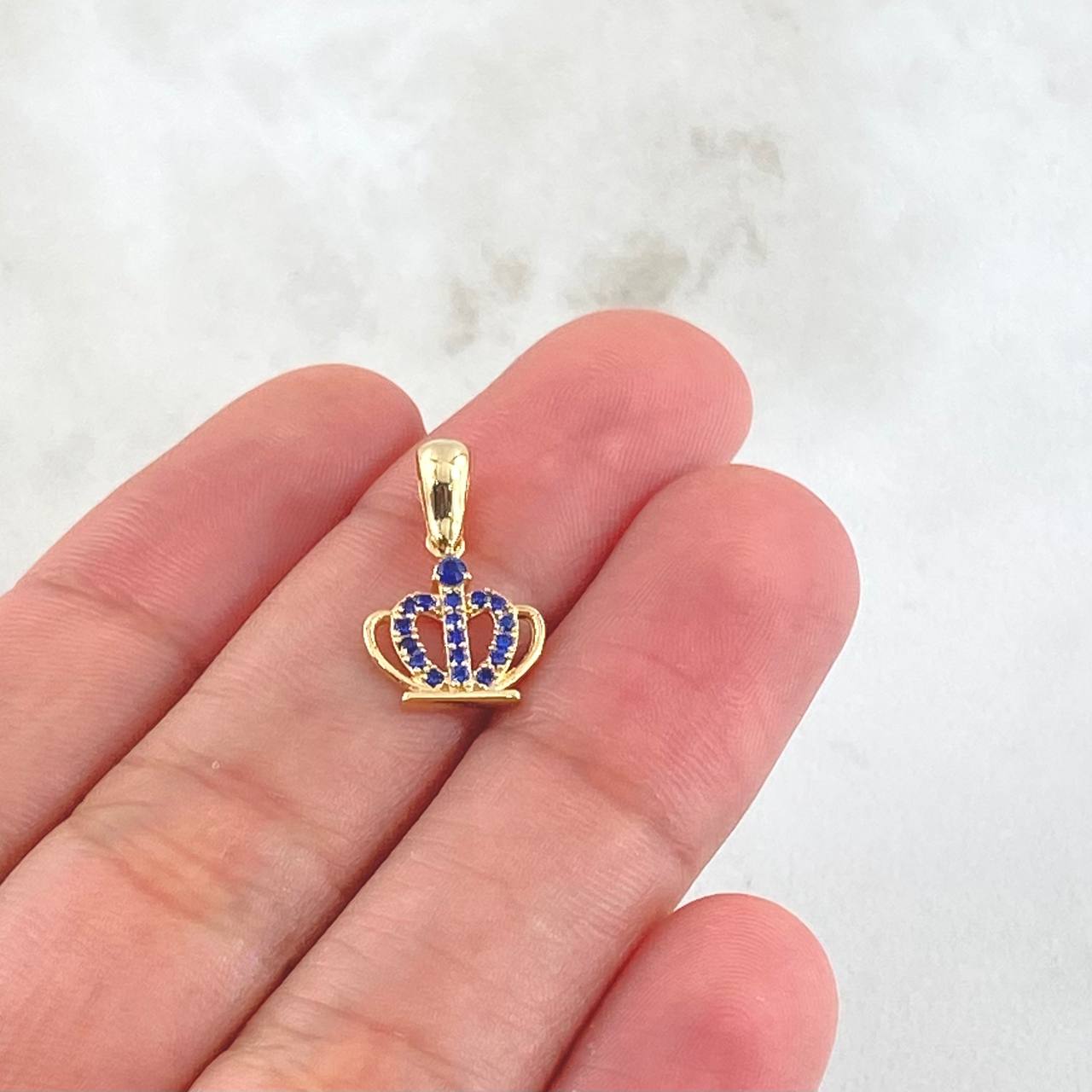 Dije Corona 0.9gr / 1.7cm / Oro 18K