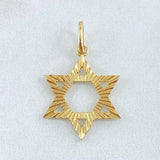 Dije Estrella de David 1.3gr / 2.5cm / Oro 18K