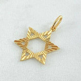 Dije Estrella de David 1.3gr / 2.5cm / Oro 18K